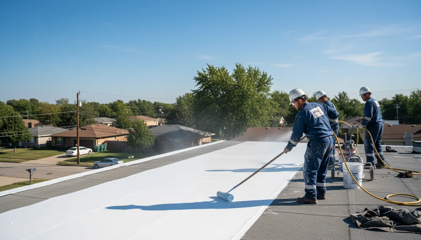 Commercial roof coating in Lyons, IL near me